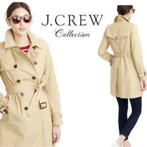 J. Crew Collection Classic Trench Coat. Size 0 Petite.